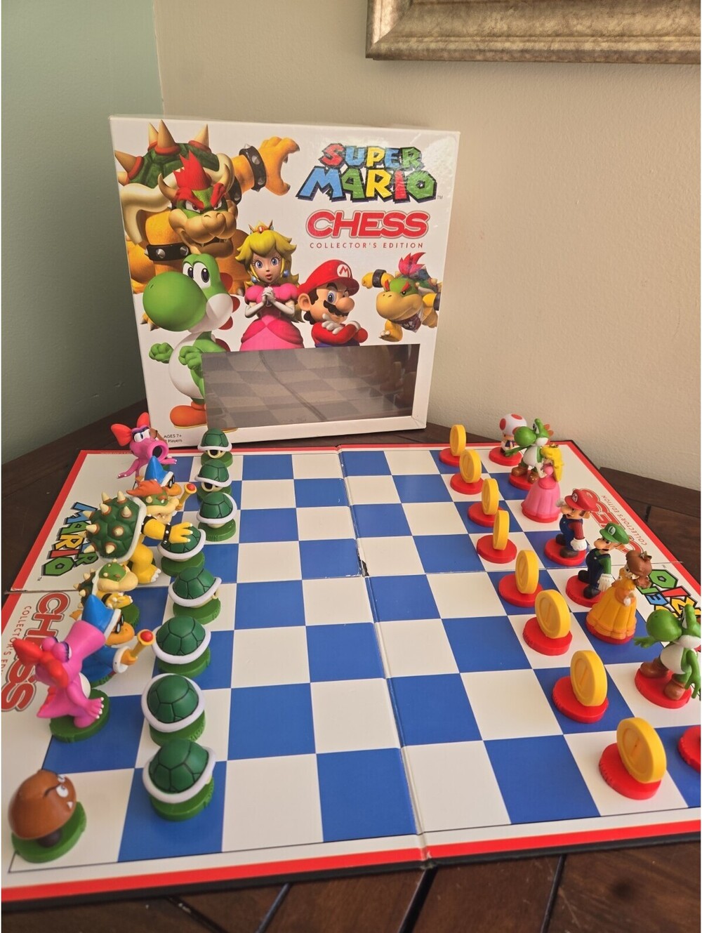 Nintendo Super Mario Bros Brothers Chess Set Game Collectors Edition RB8